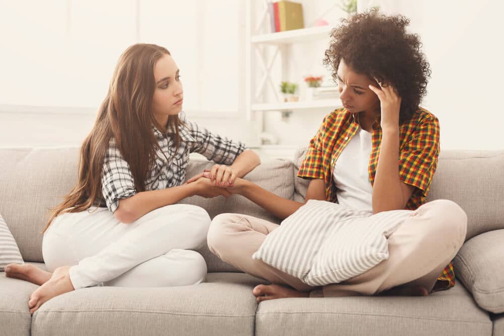 Talking With Friend - Depression - Meadowglade|Talking With Therapist - Depression - Meadowglade