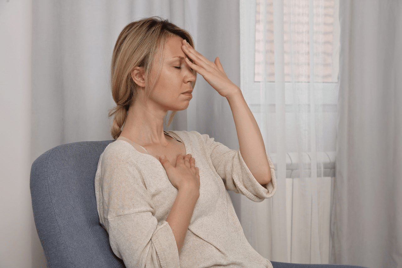 woman struggling with releasing inner childhood anxieties