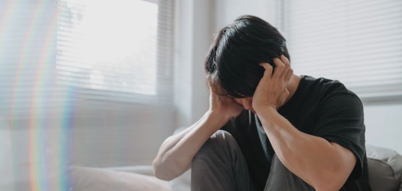 man with social anxiety disorder