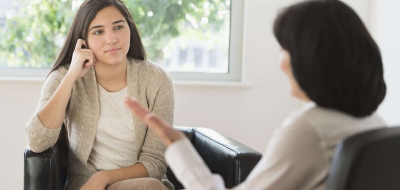 woman in depression treatment in California