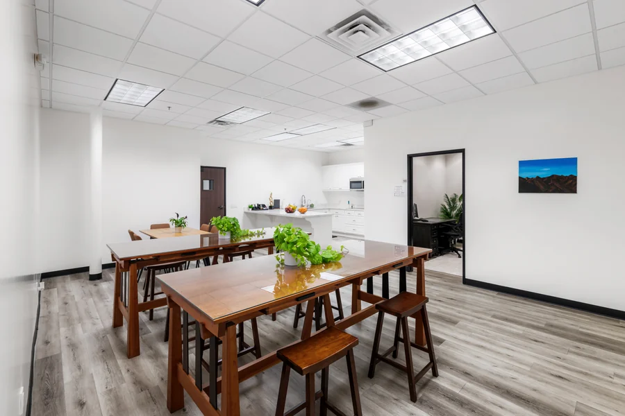 Cafe and common area at The Meadowglade outpatient clinic